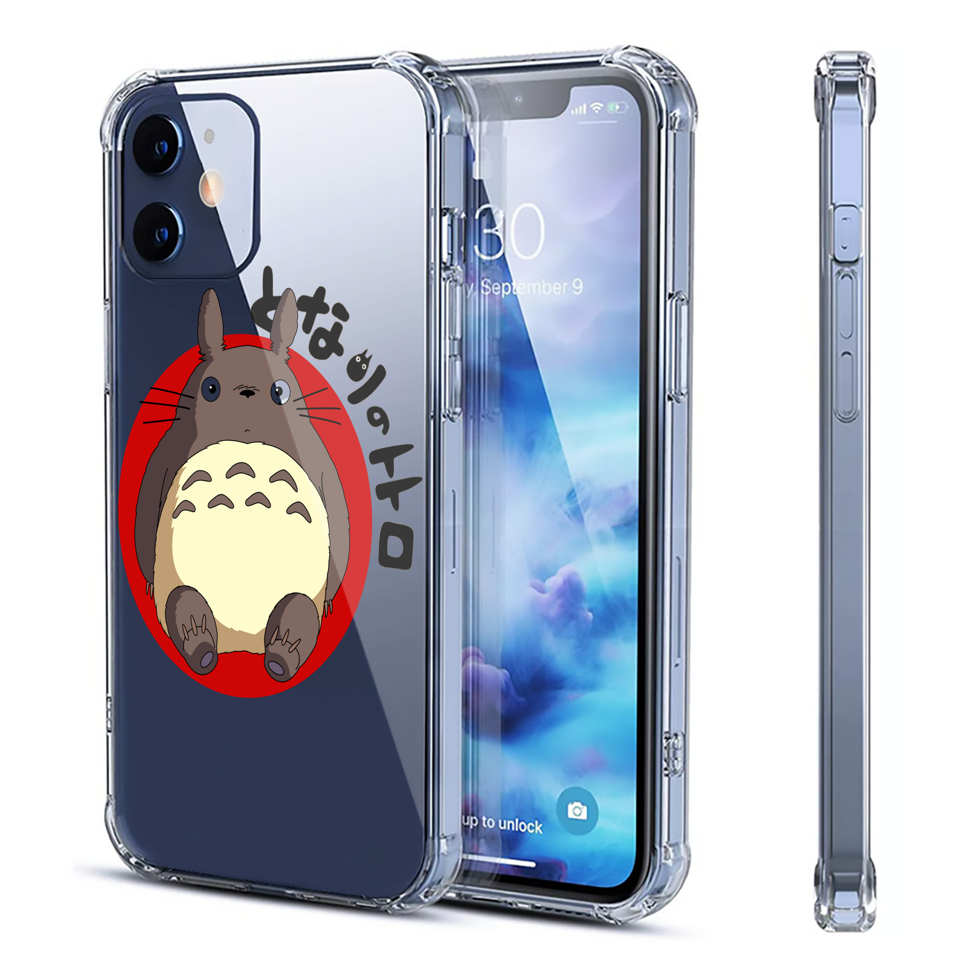 （画像用） となりのトトロ 草壁メイ 草壁サツキ My Neighbor Totoro Satsuki Kusakabe Mei Kusakabe 【iPhone 12シリーズ対応】透明スマホケース（クリアソフトケース）